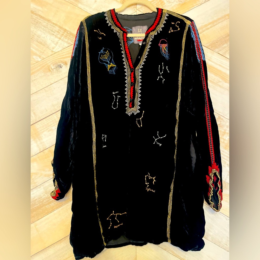 💫 Jonny Was Pete & Greta Velvet Celestial Tunic